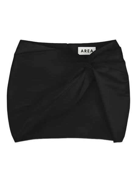  Area Wrapped Mini Skirt - Black 