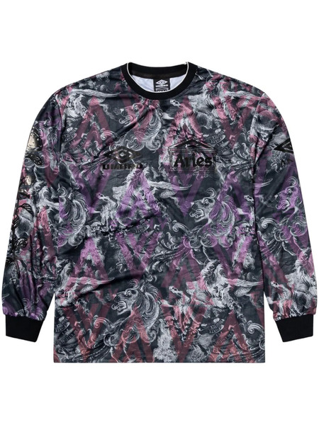  Aries All-over Printed Sweatshirt - Black 