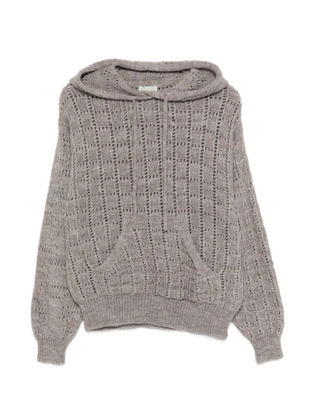  Aries Long-sleeve Hoodie Sweater - Grey 