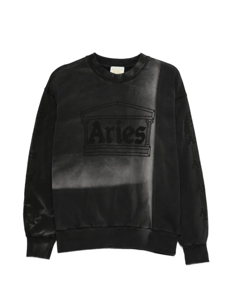 Aries Sunbleached Column Sweatshirt - Black 