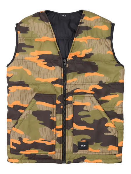  Arkair Full-zip Patterned Reversible Gilet - Black 