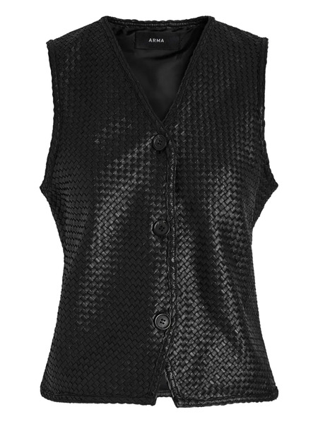  Arma Buttoned Top - Black 