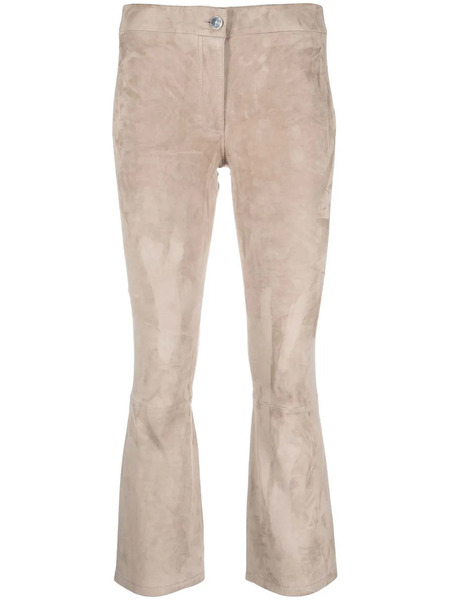  Arma Cropped Flared Trousers - Grey 