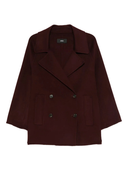  Arma Double-breasted Wool Coat - Green 