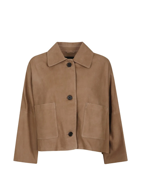  Arma Leather Pocket Jacket - Neutrals 