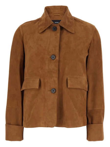  Arma Pocket Suede Jacket - Brown 