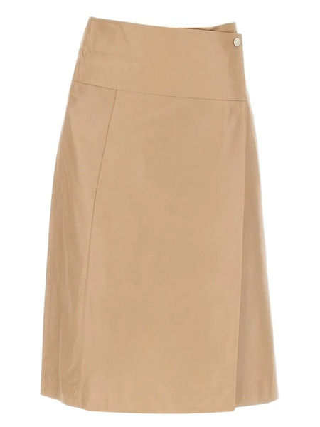  Arma Wrap-effect Midi Skirt - Neutrals 