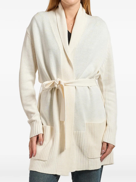  Armani Exchange Belted Cardigan - Neutrals 