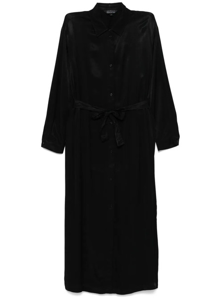  Armani Exchange Belted Midi Dress - Black 
