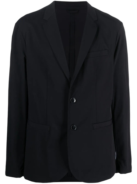  Armani Exchange Buttoned-up Single-breasted Blazer - Blue 
