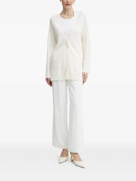  Armani Exchange Cable-knit Cardigan - White 