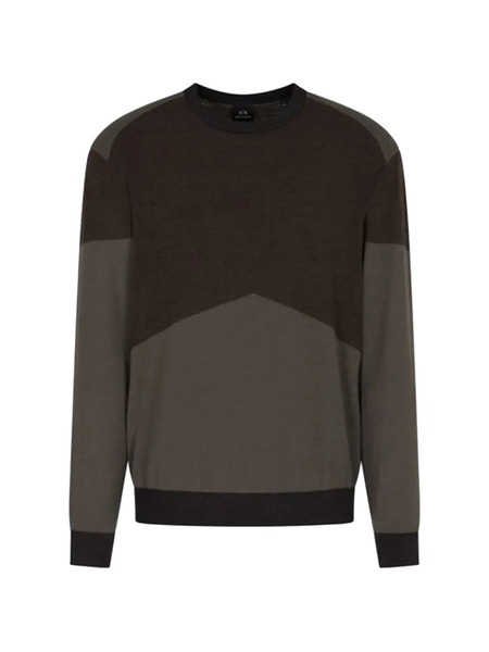  Armani Exchange Colour-block Sweater - Brown 