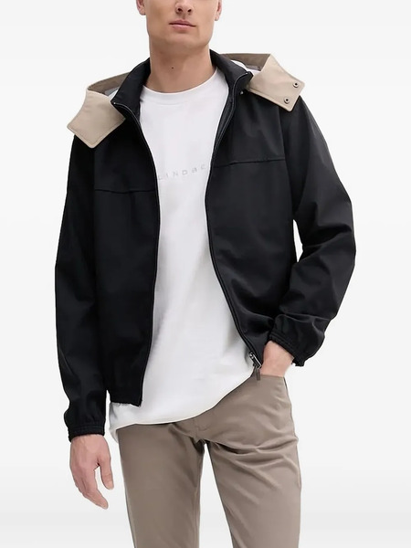  Armani Exchange Contrast-hood Jacket - Black 