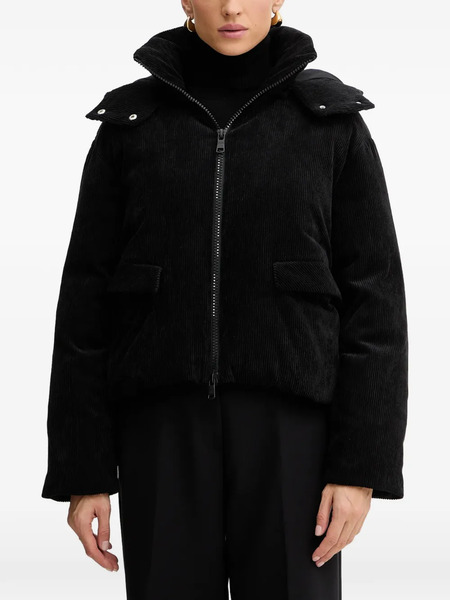  Armani Exchange Corduroy Hooded Jacket - Black 