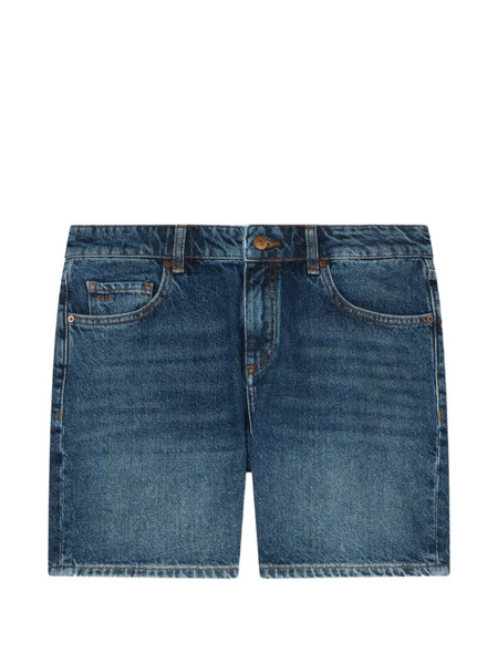  Armani Exchange Cotton Denim Shorts - Blue 