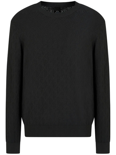  Armani Exchange Crew-neck Sweater - Black 