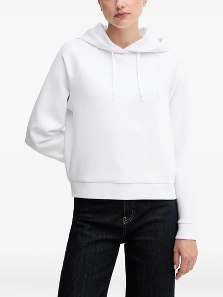  Armani Exchange Crystal-embellished Logo Hoodie - White 
