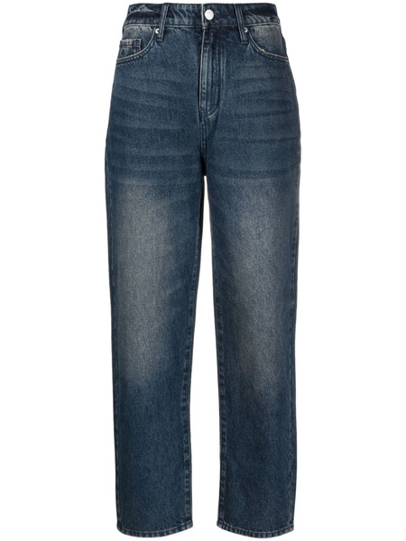  Armani Exchange Distressed-effect Straight-leg Jeans - Blue 