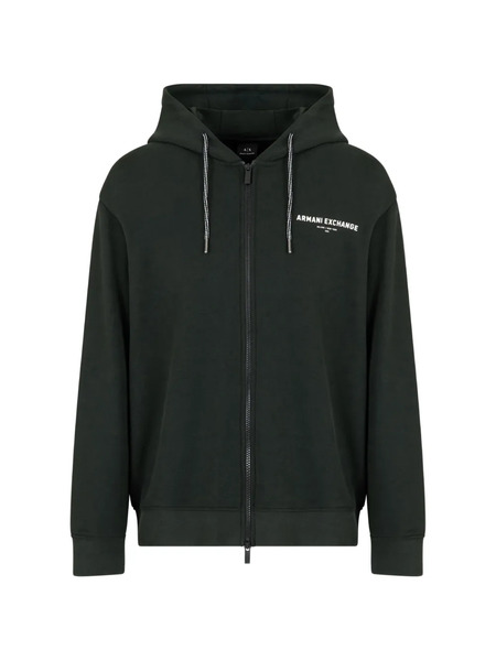  Armani Exchange Drawstring Logo Hoodie - Green 