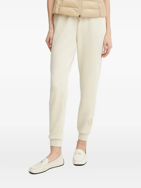  Armani Exchange Embellished-logo Track Pants - Neutrals 