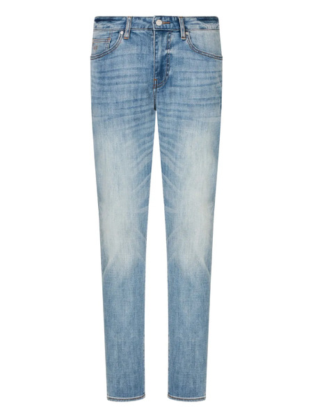  Armani Exchange Faded-effect Five-pocket Jeans - Blue 