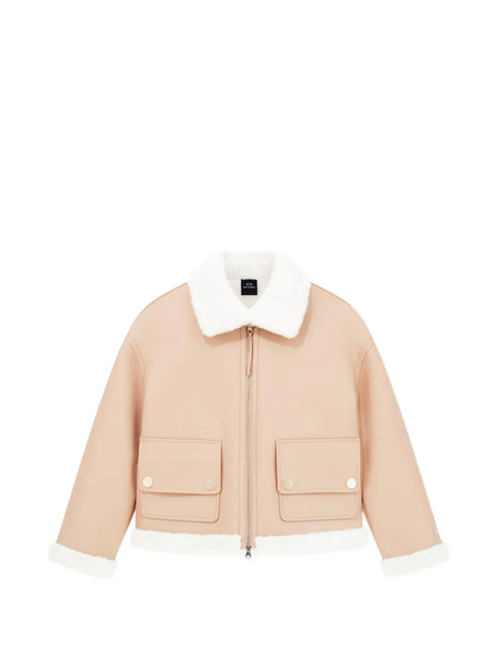  Armani Exchange Faux-shearling Jacket - Neutrals 