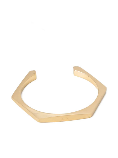  Armani Exchange Geometric-shaped Cuff Bracelet - Gold 