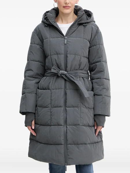  Armani Exchange Hooded Belted Coat - Grey 