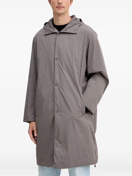  Armani Exchange Hooded-buttoned Coat - Grey 