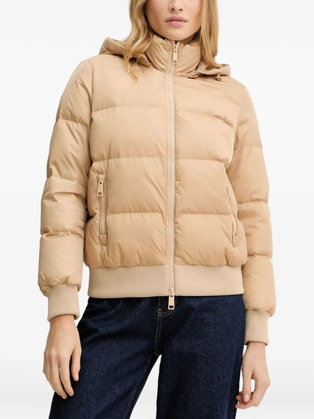  Armani Exchange Hooded Logo-patch Jacket - Neutrals 