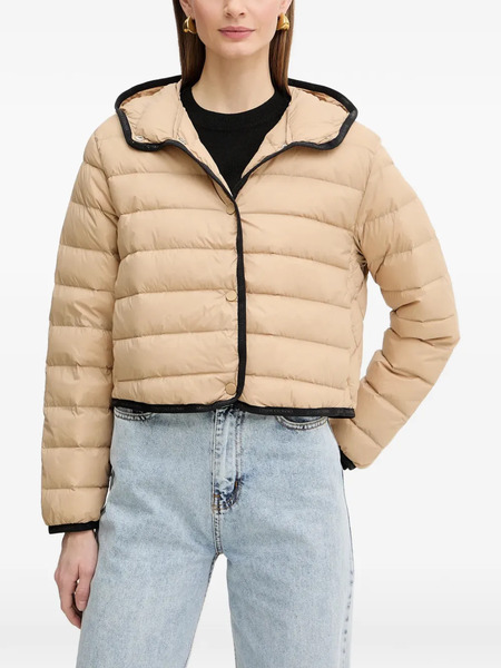  Armani Exchange Hooded Quilted Jacket - Neutrals 