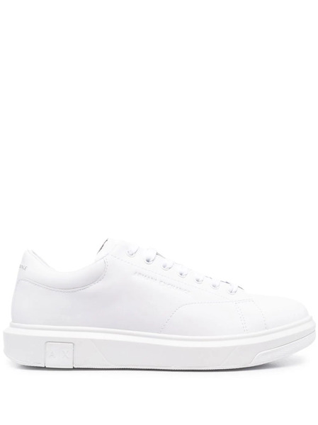  Armani Exchange Leather Low-top Sneakers - White 