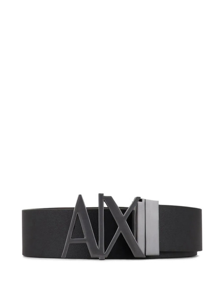  Armani Exchange Logo-buckle Belt - Black 