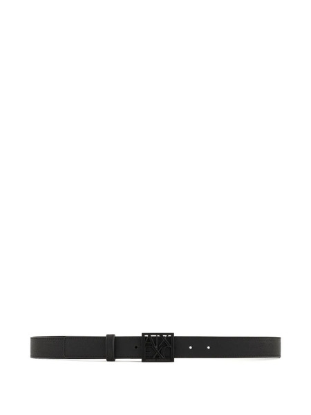  Armani Exchange Logo-buckle Belt - Black 