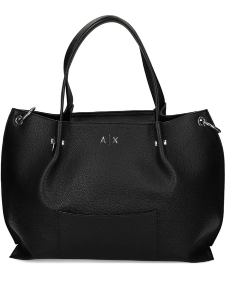  Armani Exchange Logo-detail Tote Bag - Black 