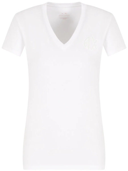  Armani Exchange Logo-embellished T-shirt - White 