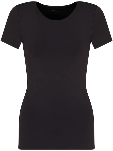  Armani Exchange Logo-embroidered T-shirt - Black 