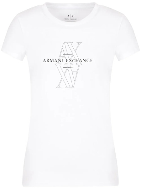  Armani Exchange Logo-embroidered T-shirt - White 