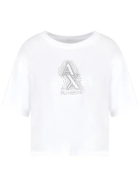  Armani Exchange Logo-embroidered T-shirt - White 
