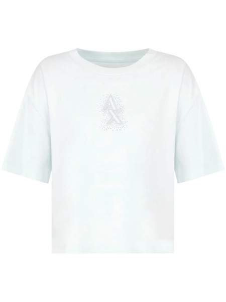  Armani Exchange Logo-embroidered T-shirt - White 