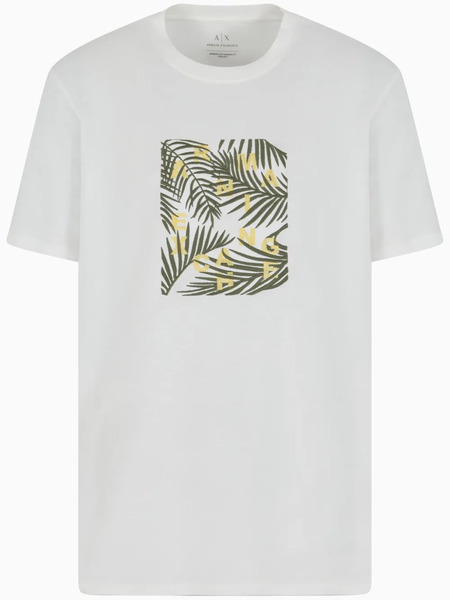  Armani Exchange Logo-embroidered T-shirt - White 