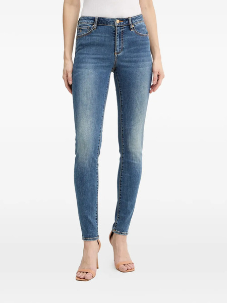 Armani Exchange Logo-embroidery Jeans - Blue 