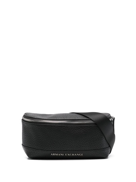  Armani Exchange Logo-plaque Belt Bag - Black 