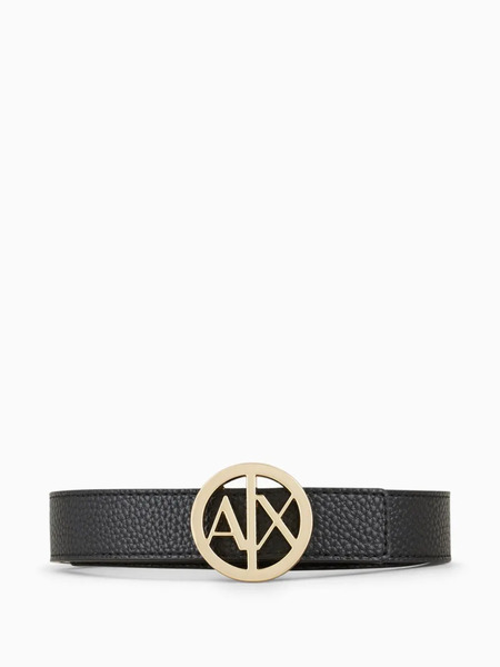  Armani Exchange Logo-plaque Belt - Black 