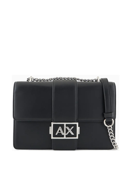  Armani Exchange Logo-plaque Crossbody Bag - Black 