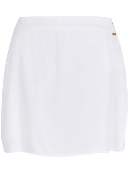  Armani Exchange Logo-plaque High-waisted Shorts - White 