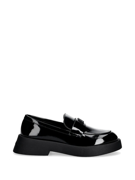  Armani Exchange Logo-plaque Loafers - Black 