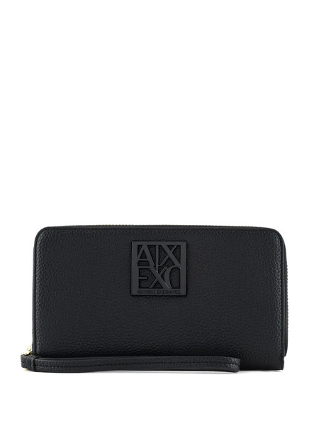  Armani Exchange Logo-plaque Wallet - Black 