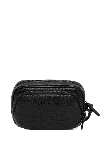 Armani Exchange Logo-plaque Wash Bag - Black 
