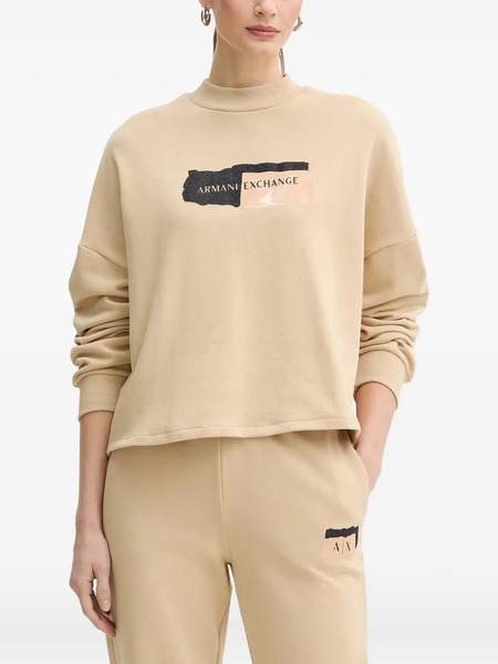  Armani Exchange Print Sweatshirt - Neutrals 